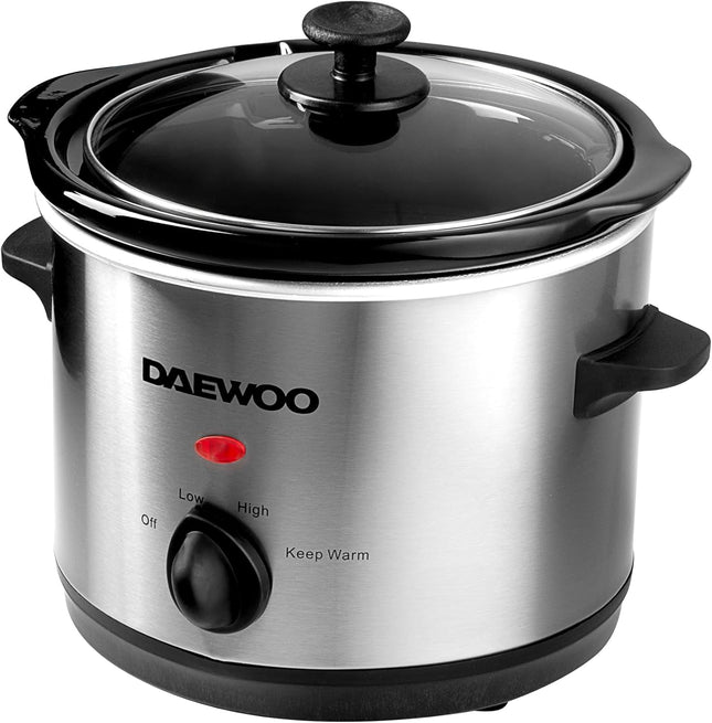 Daewoo Stainless Steel Slow Cooker 1.5L - SDA1363