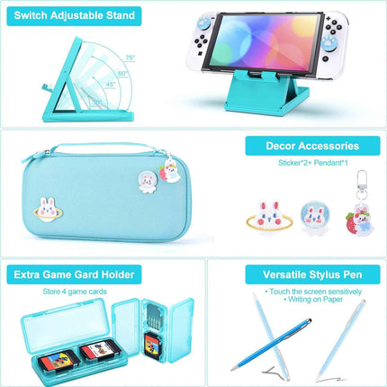 Nintendo Switch OLED Case 19-in-1 Bundle Carrying Case With Loads of Extras!