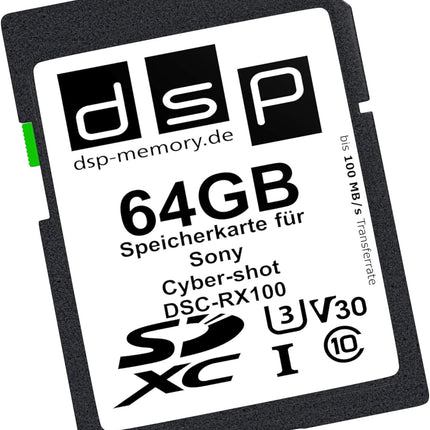 64GB Professional Memory Card For Sony Cyber-Shot DSC-RX100 Digital Camera