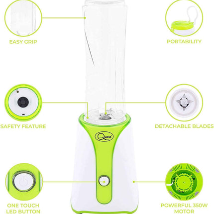 Quest Personal Blender BPA Free Green & White - 34009