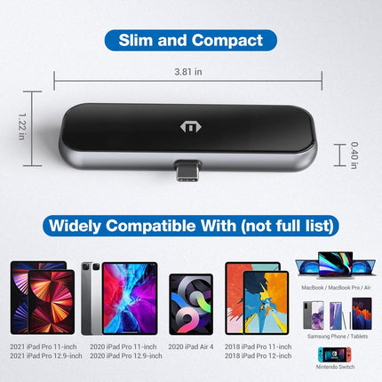 6 in 1 USB C Multiport Adapter USB C for Surface Dell HP Lenovo XPS and More