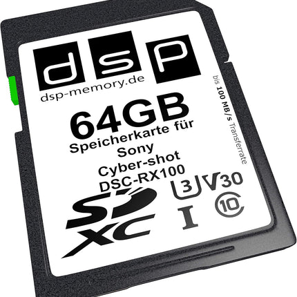 64GB Professional Memory Card For Sony Cyber-Shot DSC-RX100 Digital Camera