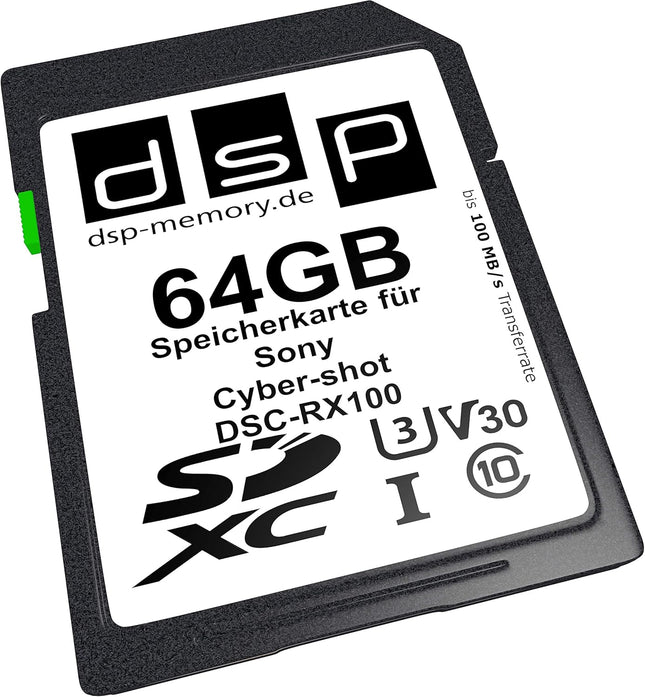 64GB Professional Memory Card For Sony Cyber-Shot DSC-RX100 Digital Camera