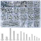 1080 Piece Metric Screws Nuts and Washers Assortment Kit M3 M4 M5 M6 Zinc Plated