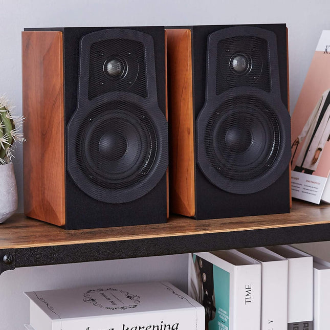 Bookshelf Passive Speakers With 50W 50-20KHz Set of 2 + Free Speaker Cable