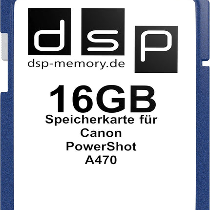 16GB memory card for Canon PowerShot A470