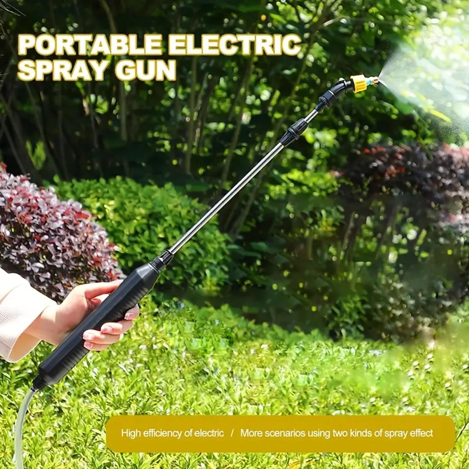 Garden Electric Sprayer Battery Powered Watering Wand Automatic Pumping Sprayer