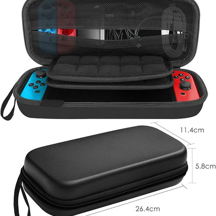 Nintendo Switch Carry Case 20 Game Cartridge Holders Plus Space for Joycons etc