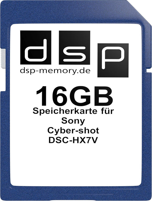 16 GB DSP Memory Card SD SDHC UHS-I and Class 10 For Cameras Tablets Laptops etc