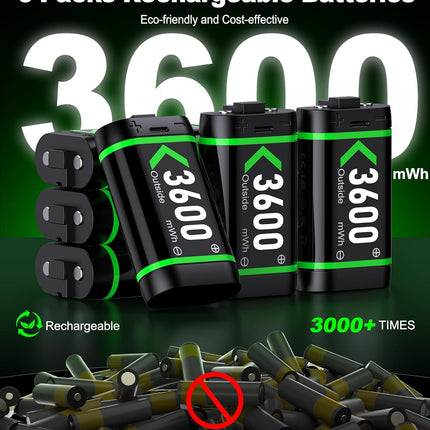 Xbox One/Series X|S Controller Rechargeable Battery Pack 6x3600mWh High Capacity