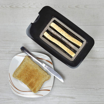 Kitchen Perfected 2 Slice extra wide slot Black Toaster E2020BK
