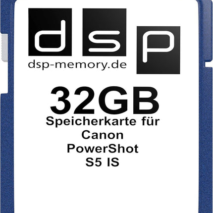 32GB Speicherkarte für Canon PowerShot S5 IS