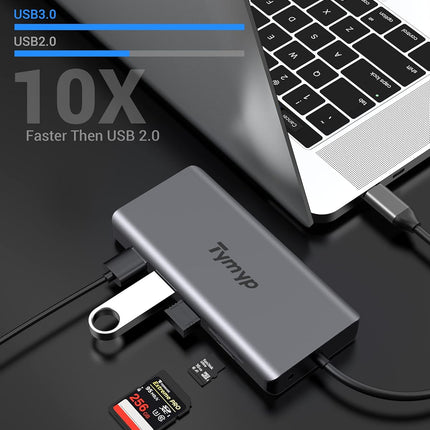 USB C Docking Station 12 in 1 Hub Triple Display Laptop Dock With HDMI USB VGA