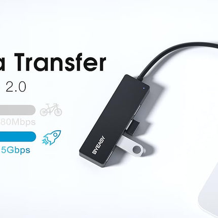 USB C Hub Type C to USB-A 3.0 4-Port Ultra Slim Splitter Universal Plug & Play