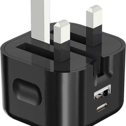 Fast PD Charger Dual USB Charging Adapter For iPhone Samsung Universal UK PLUG