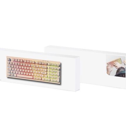 Wyeflow Wireless Gaming RGB Backlit Keyboard - White