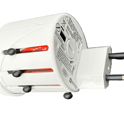 SKROSS Travel Plug EVO Universal Plug 150+ Countries Input and Output - White