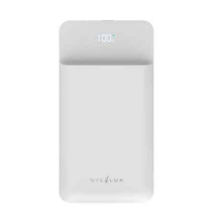 Portable Wireless Charging Station Magsafe Power Bank (3-in-1) White