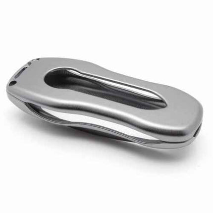 Porsche 911 Carrera 918 Cayenne Coupe Aluminium Car Key Protector - Silver