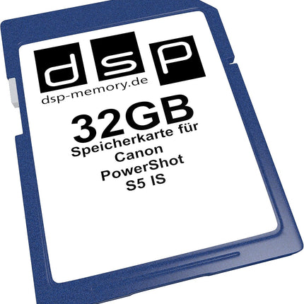 32GB Speicherkarte für Canon PowerShot S5 IS