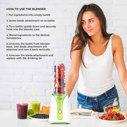 Quest Personal Blender BPA Free Green & White - 34009