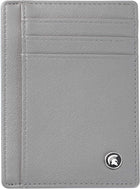 POWR Credit Card Holder (Grey) Wallet Slim RFID Blocking Minimalist