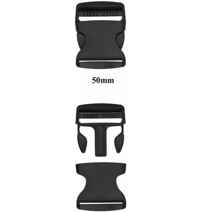 Side Release Buckles Clips for Webbing Strap Squeeze Fasteners Delrin 5 Sizes