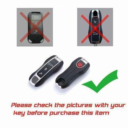 Porsche 911 Carrera 918 Cayenne Coupe Aluminium Car Key Protector - Silver