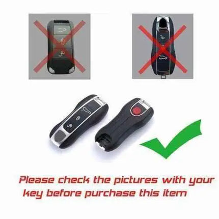 Premium Porsche Key Protector Case/Fob Fits 911 / Carrera / 918 / Cayenne Silver