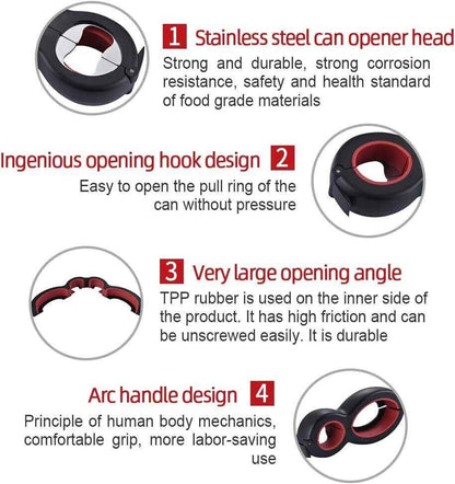 6 In 1 Multi Opener Kitchen Tool For Arthritis Assistance + 5 in 1 Bottle Opener