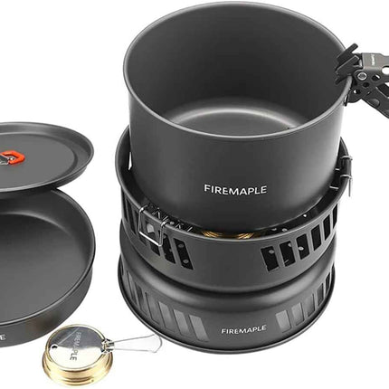 Firemaple Cooking Kit with Pans and Alcohol Burner