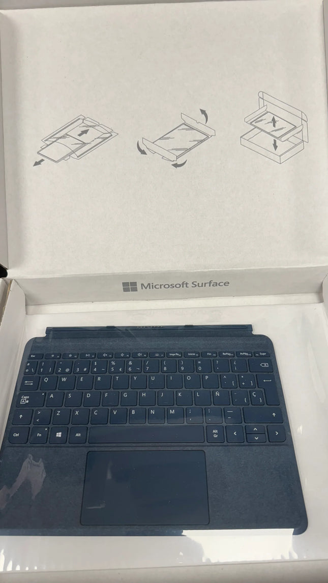 Spanish Microsoft Surface Go 1 2 3 Type Cover Keyboard With Backlight Folio Case