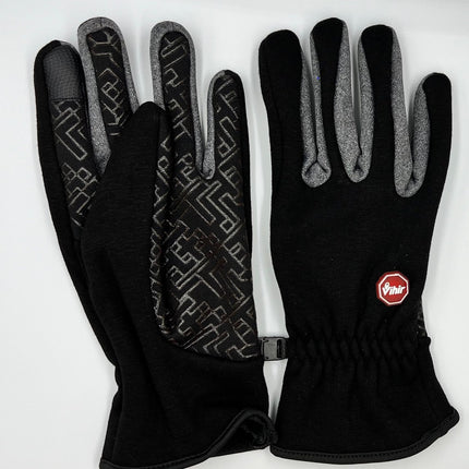 Cycling Gloves Touchscreen Running Black Gloves Warm Non-slip Fleece Lining