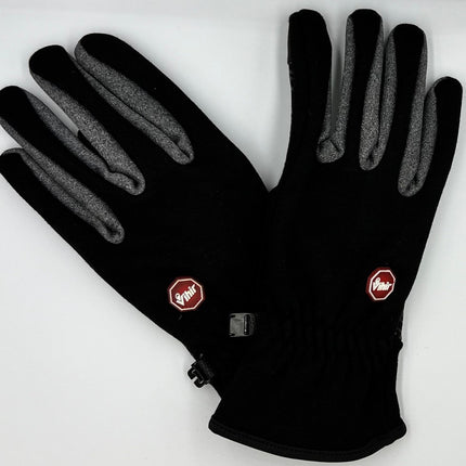 Cycling Gloves Touchscreen Running Black Gloves Warm Non-slip Fleece Lining