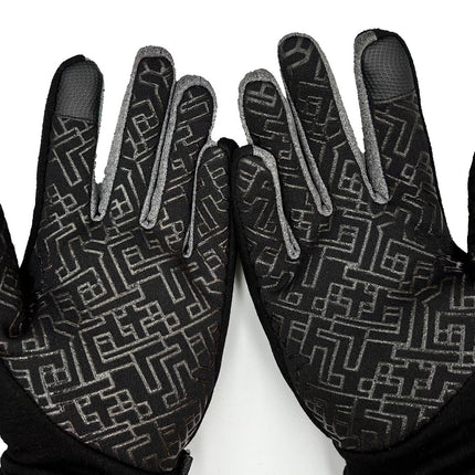Cycling Gloves Touchscreen Running Black Gloves Warm Non-slip Fleece Lining