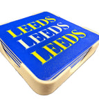 Leeds Leeds Leeds - Blue & White