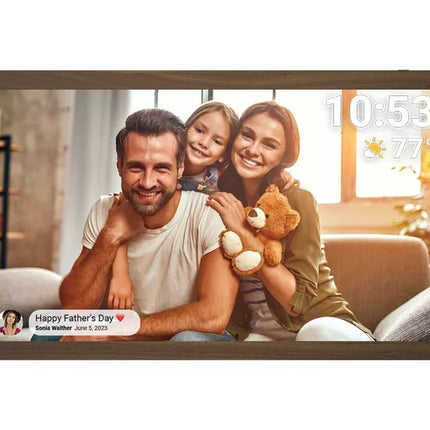 SANDSTROM SDPF15W25 15.6" Digital Photo Frame Brown HD Display USB & SD Card