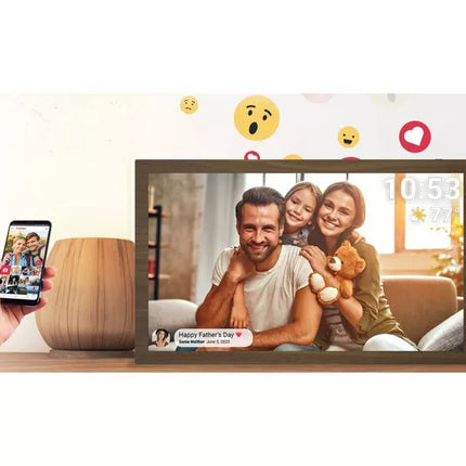 SANDSTROM SDPF15W25 15.6" Digital Photo Frame Brown HD Display USB & SD Card