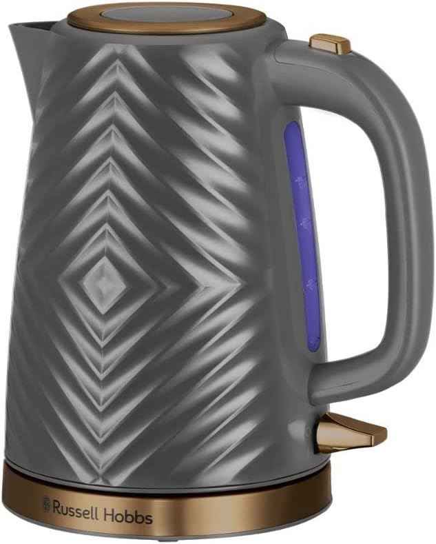 Russell Hobbs Groove Grey Cordless 1.7L 3000W Kettle