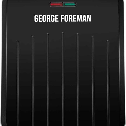 George Foreman Small Electric Fit Grill Black, 760W Non stick, Healthy, Griddle