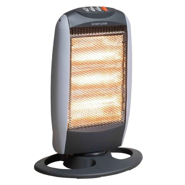 Daewoo 1200W Halogen Heater 3 Settings Instant Warmth Portable Energy Efficient