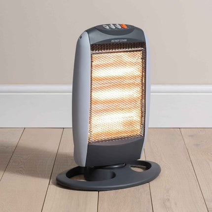 Daewoo 1200W Halogen Heater 3 Settings Instant Warmth Portable Energy Efficient