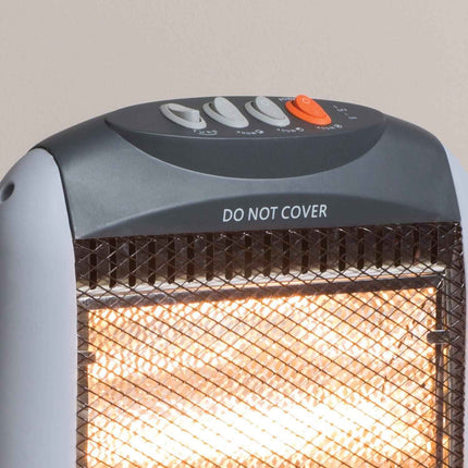 Daewoo 1200W Halogen Heater 3 Settings Instant Warmth Portable Energy Efficient