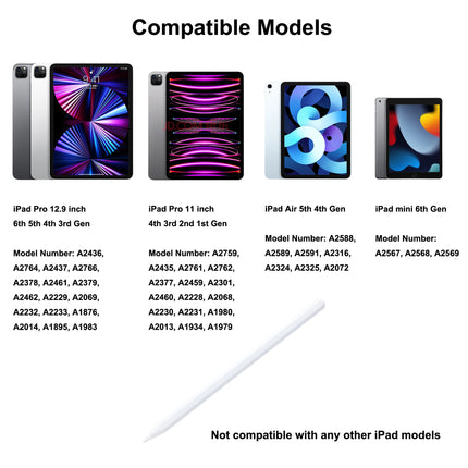iPad Pencil 2nd Generation Magnetic Wireless Charging Stylus iPad Air/Pro/Mini