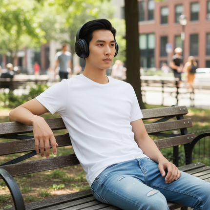 Daewoo Sonic Beat Pro Bluetooth Headphones 40hr Playback Mobile Phone Compatible