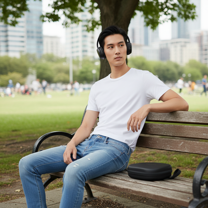 Daewoo Sonic Beat Pro Bluetooth Headphones 40hr Playback Mobile Phone Compatible