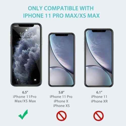 2-Pack iPhone 11 Pro Max Screen Protectors, Tempered Glass with Install Frame
