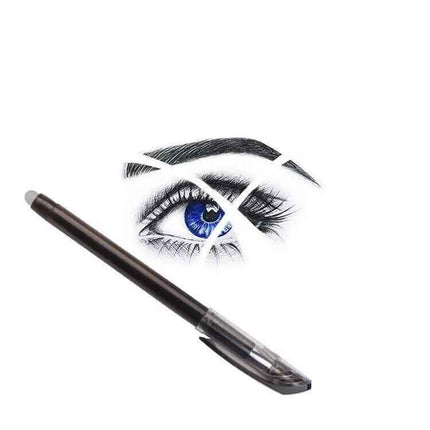 Guyacom Erasable Gel Pen 0.5 mm Tip (black) - 2 Pack