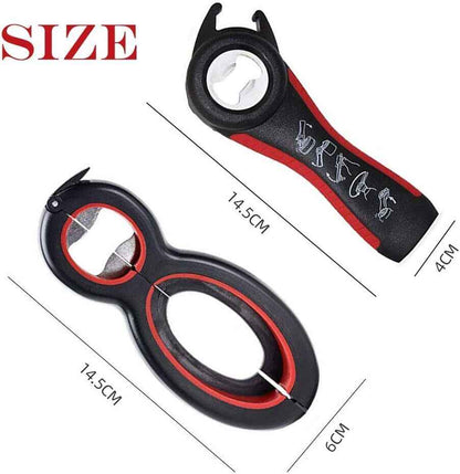 6 In 1 Multi Opener Kitchen Tool For Arthritis Assistance + 5 in 1 Bottle Opener