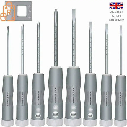 Screwdriver Set for Daily Work, 9 Piece Phillips and slotted screwdriver Durable